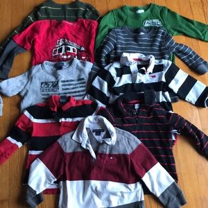 3T long sleeve shirts lot. Tommy, Polo and others